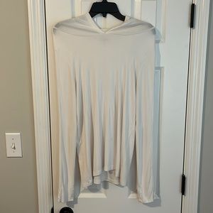 Splits 59 Adan rib, pull over hoodie. Ivory, size M.